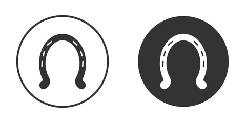 Horseshoe icon for web, mobile and infographics.