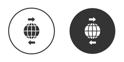 Fototapeta premium Import and export icon for web, mobile and infographics.