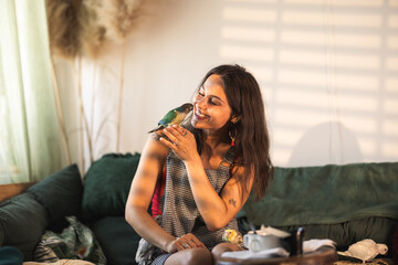 Enjoying Time With Parrots © milanmarkovic78