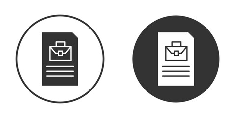 Job description icon for web, mobile and infographics.