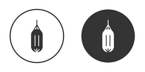 Punching bag icon for web, mobile and infographics.