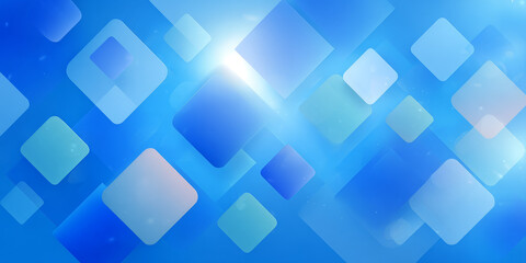 Blue Geometric Light Effect Background