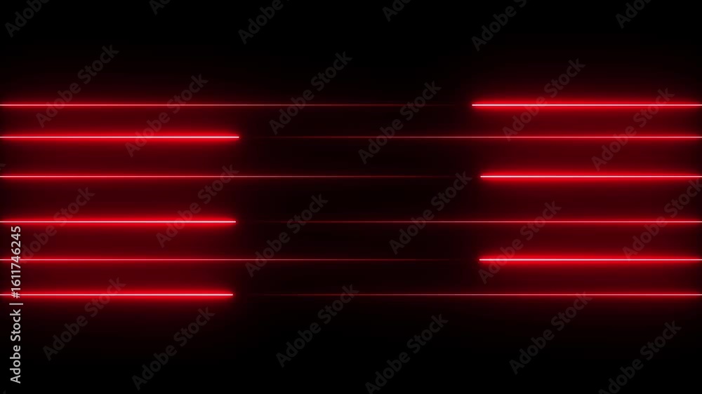 Poster abstract glowing neon lights blinking lines moving animation. colorful neon line moving on backgroun