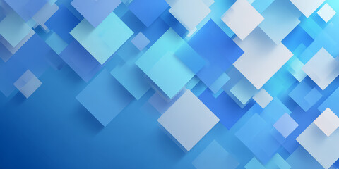 Obraz premium Blue square abstract background