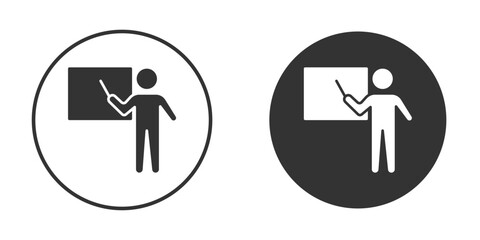 Teaching icon for web, mobile and infographics.