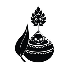 cute-cartoon-dahi-handi-with-krishna-feather-and-f.eps