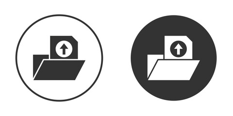 Upload file icon for web, mobile and infographics.
