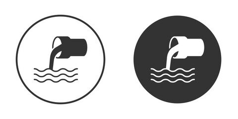 Waste water icon for web, mobile and infographics.