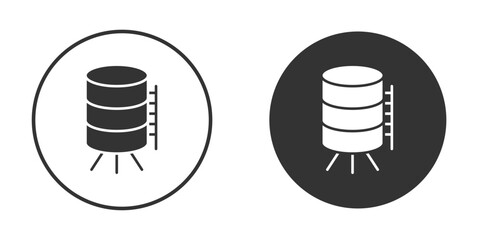 Water tank icon for web, mobile and infographics.