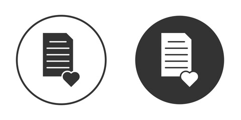 Wish list icon for web, mobile and infographics.