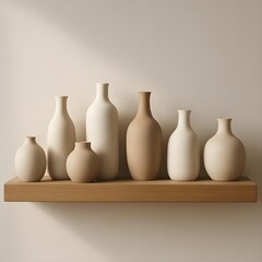 two vases on a white background