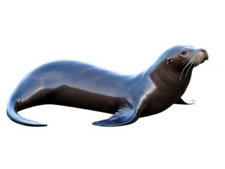 3d illustration of a sea lion isolated on transparent background