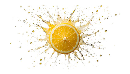 Lemon splash PNG