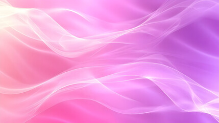 Obraz premium Abstract, soft, flowing lines in a spectrum of pastel colors, from pink to purple, with a luminous, ethereal quality