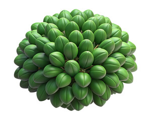 Fototapeta premium 3d bush plant cluster