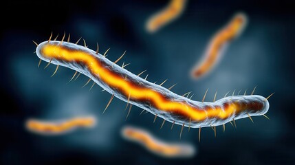 Ebola virus microscope: detailed