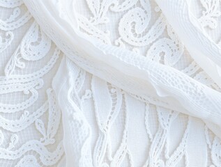 White Lace Fabric Texture