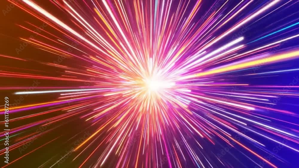 Poster abstract hyper speed light trails background for creative video projects