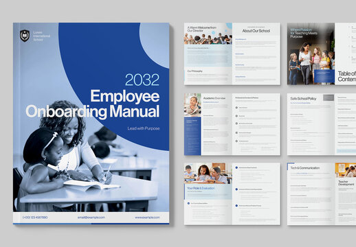 Employee Onboarding Handbook Brochure Template
