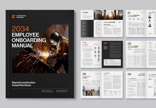 Employee Onboarding Handbook Brochure Template