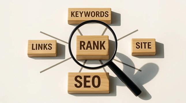 SEO rank improvement strategy with keywords links and site optimization using digital marketing tools like ppc campaign search engine visibility and social media engagement	