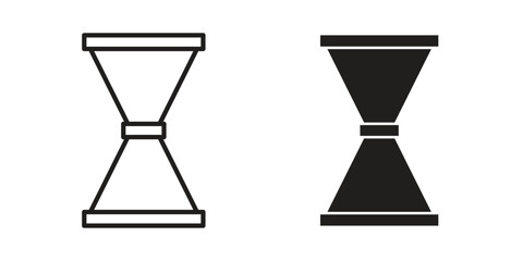 Jigger icon logo set. thin line concept simple icon or design element