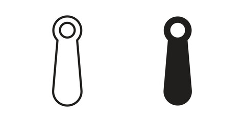 Shoehorn icon logo set. thin line concept simple icon or design element