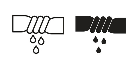 Squeeze icon logo set. thin line concept simple icon or design element