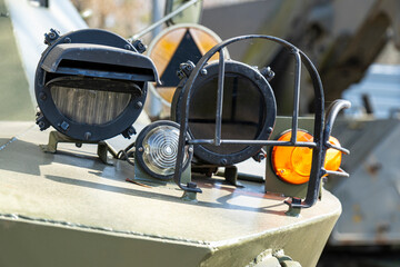 Polish military equipment showcases unique design and history in outdoor setting