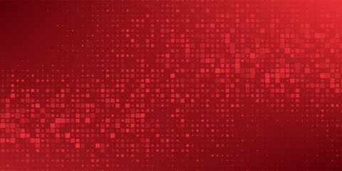 Red diagonal geometric shape with halftone. Modern fiber textured vector eps 10