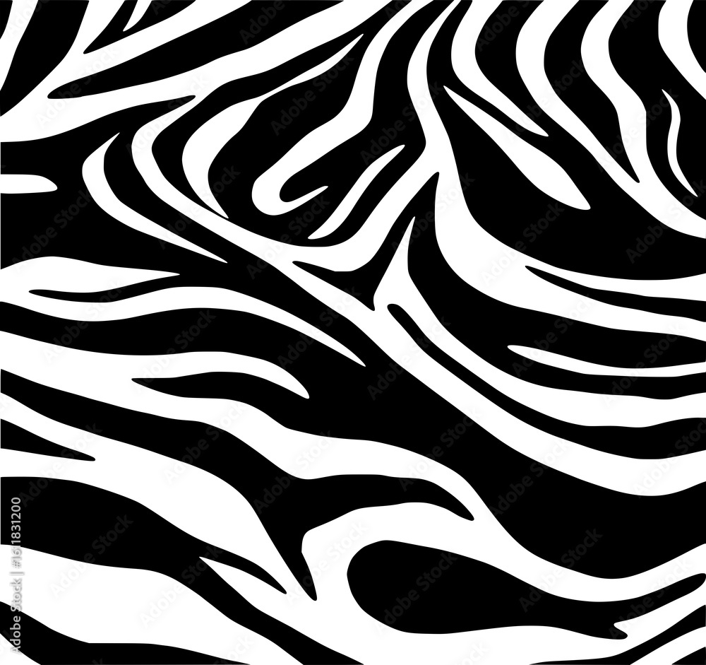 Poster abstract zebra stripes: a bold monochrome illustration showcases dynamic, flowing zebra-like stripes