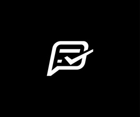letter p payment financial modern logo