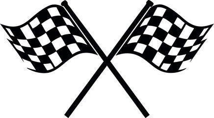 checkered flag flag silhouette vector, checkered racing  clip art, winner flag black symbol