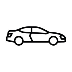 Shiny car vector illustration in classic style with isolated design