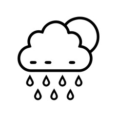 cloud rain precipitation icon design.