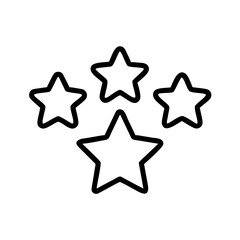  star favorite rating icon design.