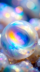 A vibrant, iridescent sphere
