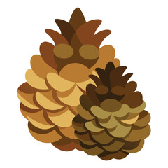 Pinecones Vector Illustration.eps
