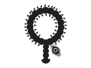 janmashtami garland silhouette vector art 