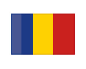 Fototapeta premium Chad flag icon