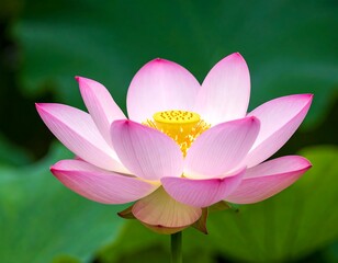 A vibrant pink lotus flower in bloom