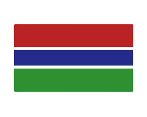 Fototapeta premium Gambia flag icon