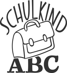 Schulkind ABC - German School Education Design