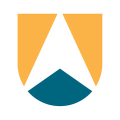 Obraz premium Modern Letter U initials abstract logo design