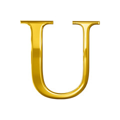 Modern Letter U initials abstract logo design