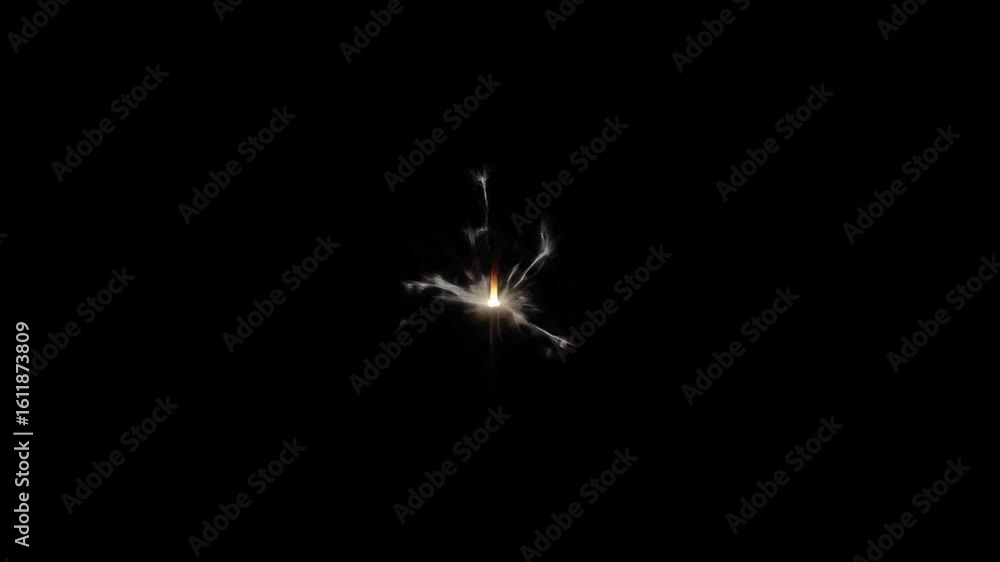 Poster sparkling magic: a captivating display of sparkler firework in dark for festive event