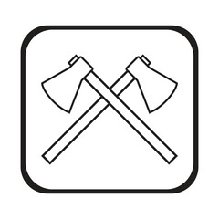 vector illustration of a axe