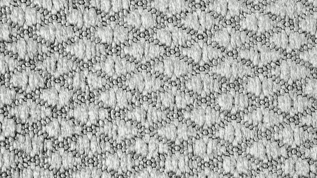 gray cotton fabric with an interesting pattern