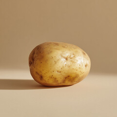 Photo of potato on a plain background