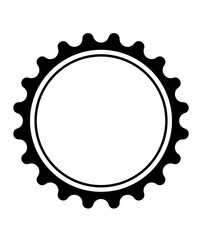 Circle clip art design on plain white transparent isolated background for card, shirt, hoodie, sweatshirt, apparel, tag, mug, icon, poster or badge